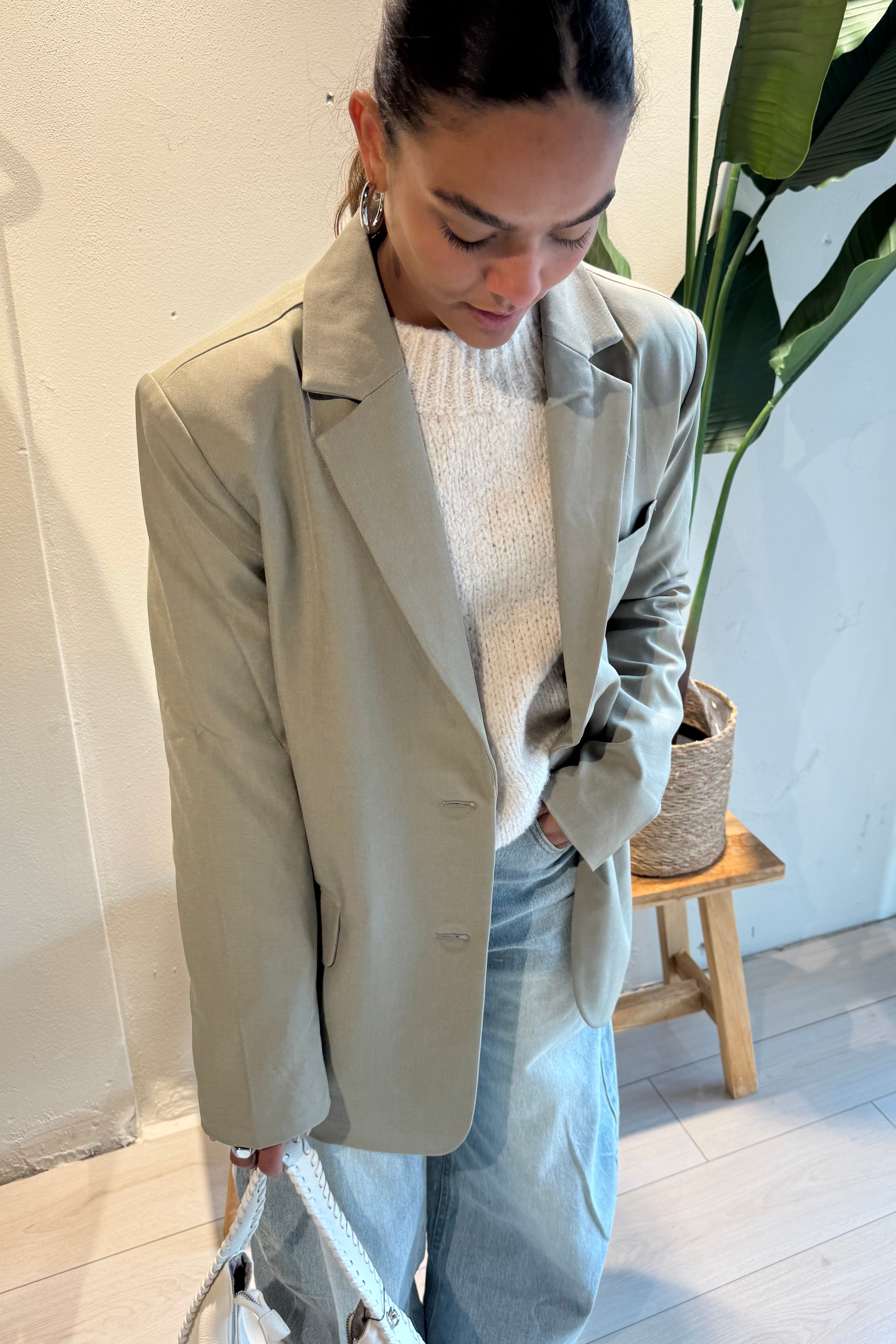 Loes blazer mint