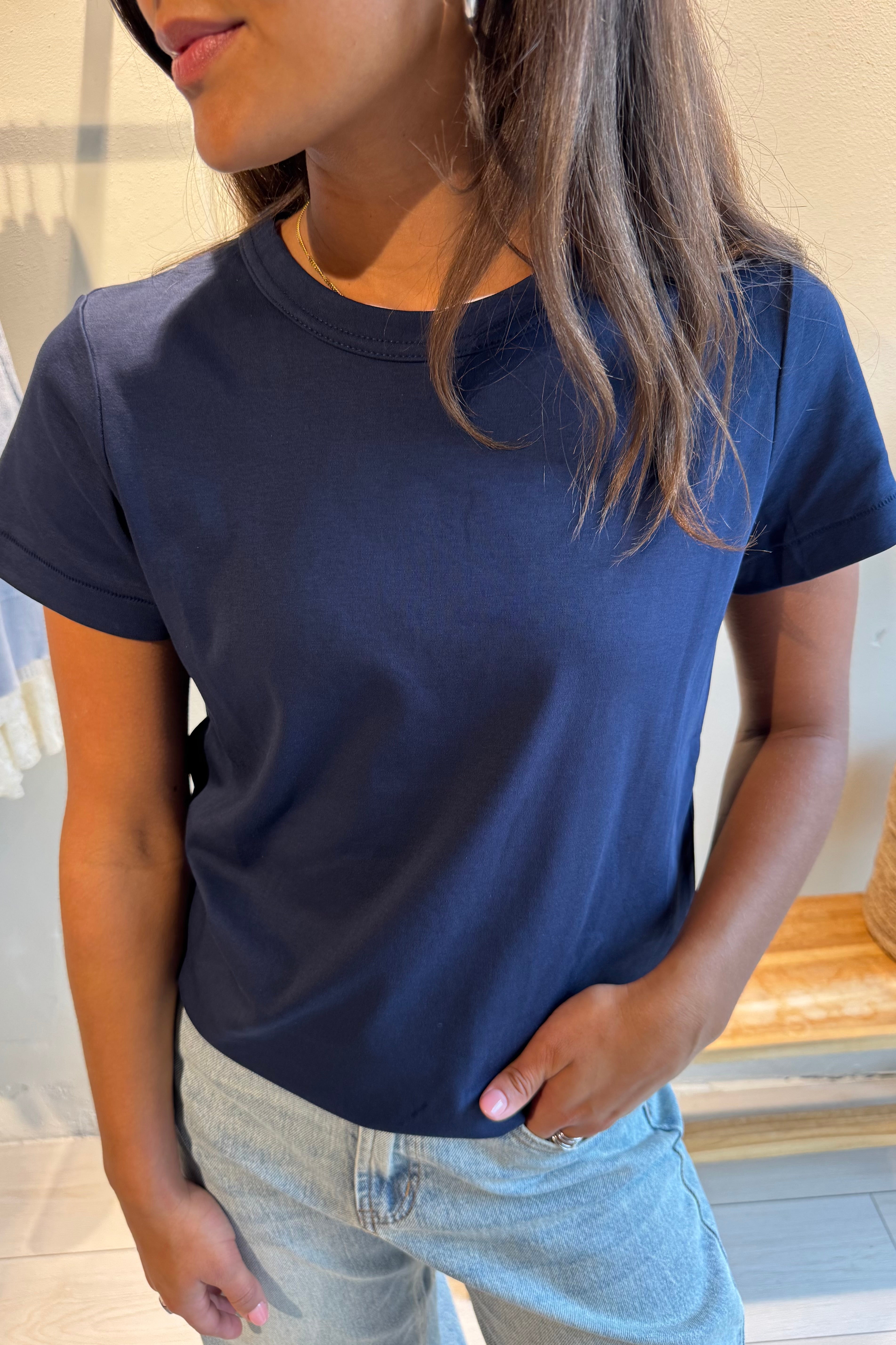 Iris T-shirt blauw