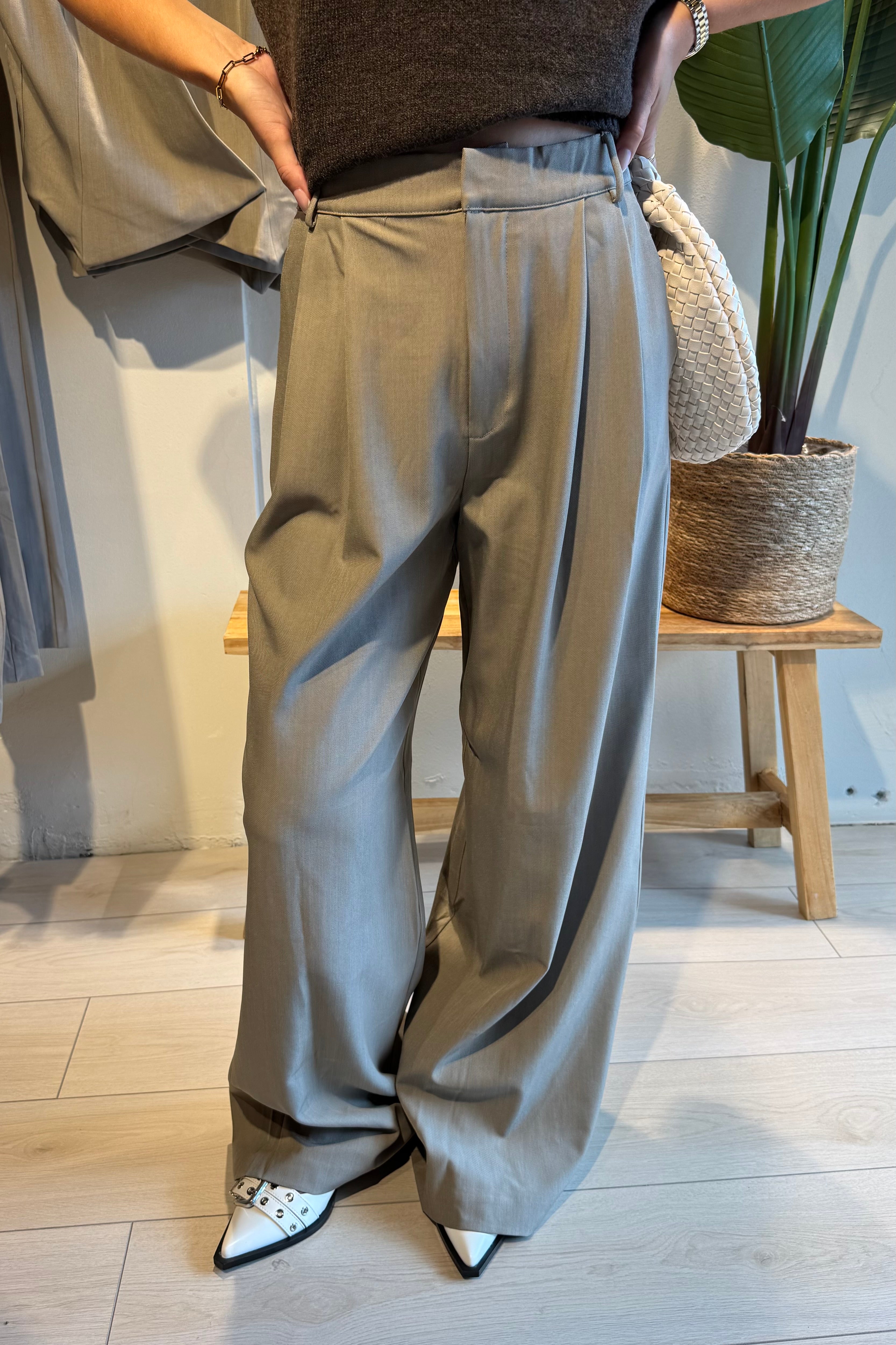 Sera pantalon taupe