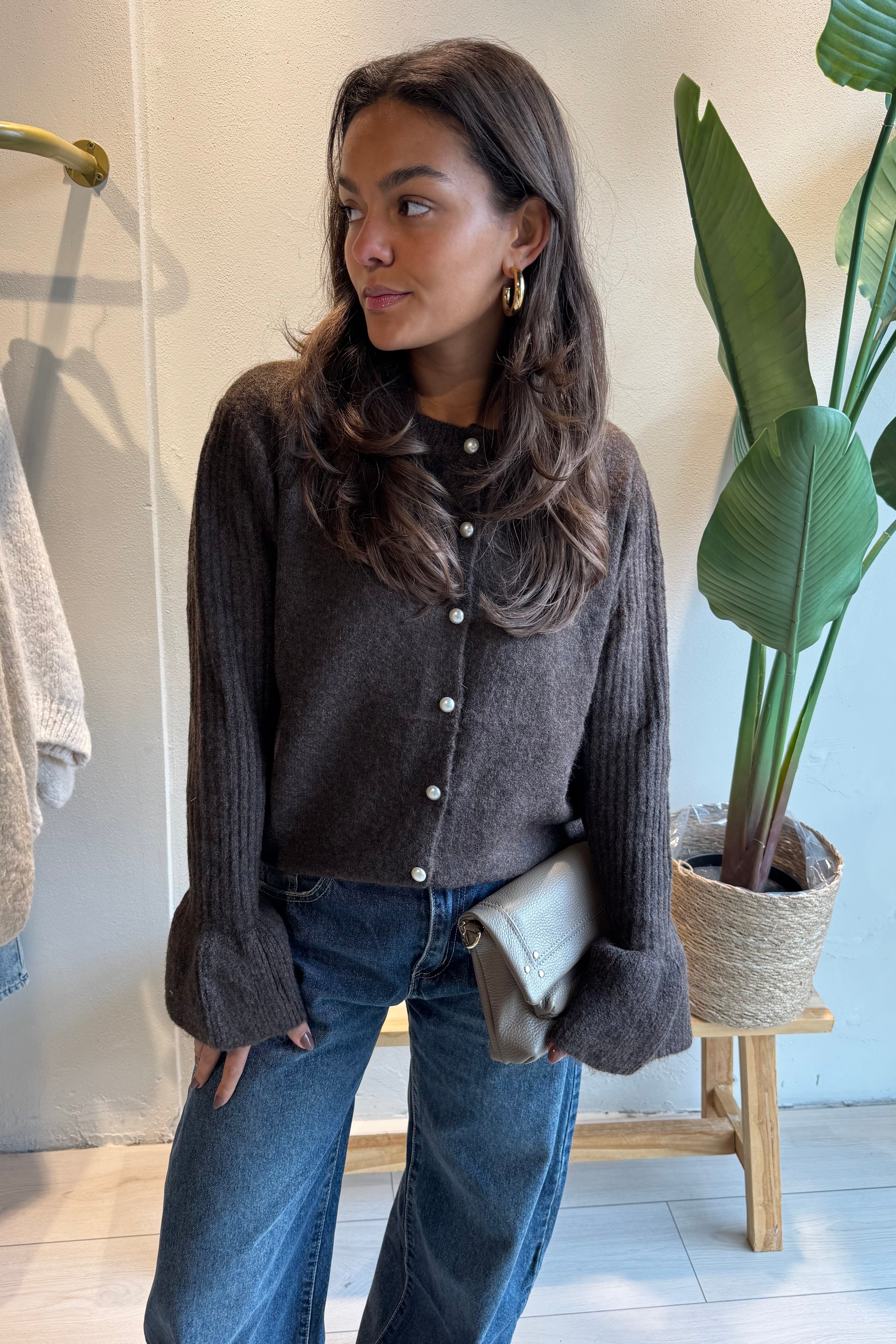 Marivelle vest bruin