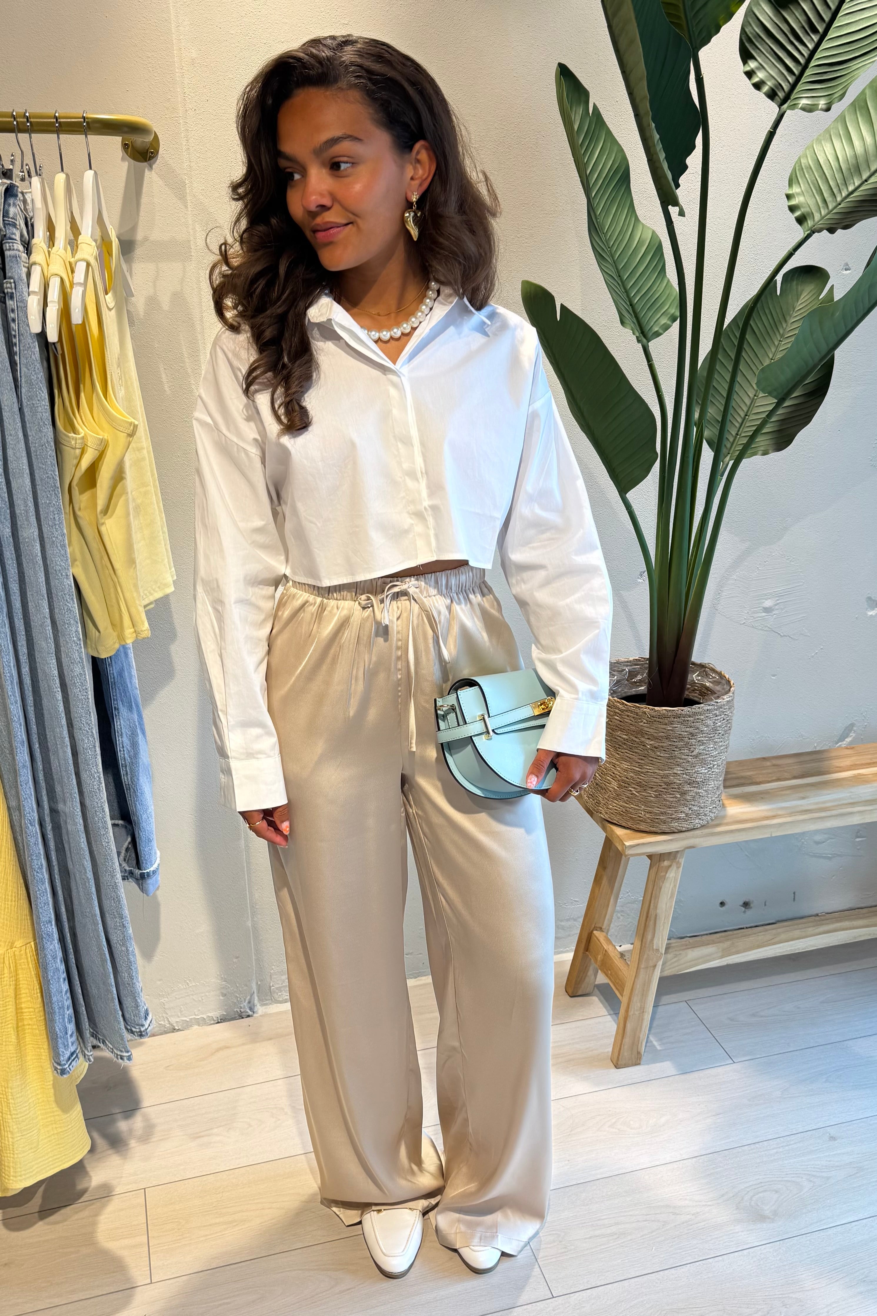Satin pantalon