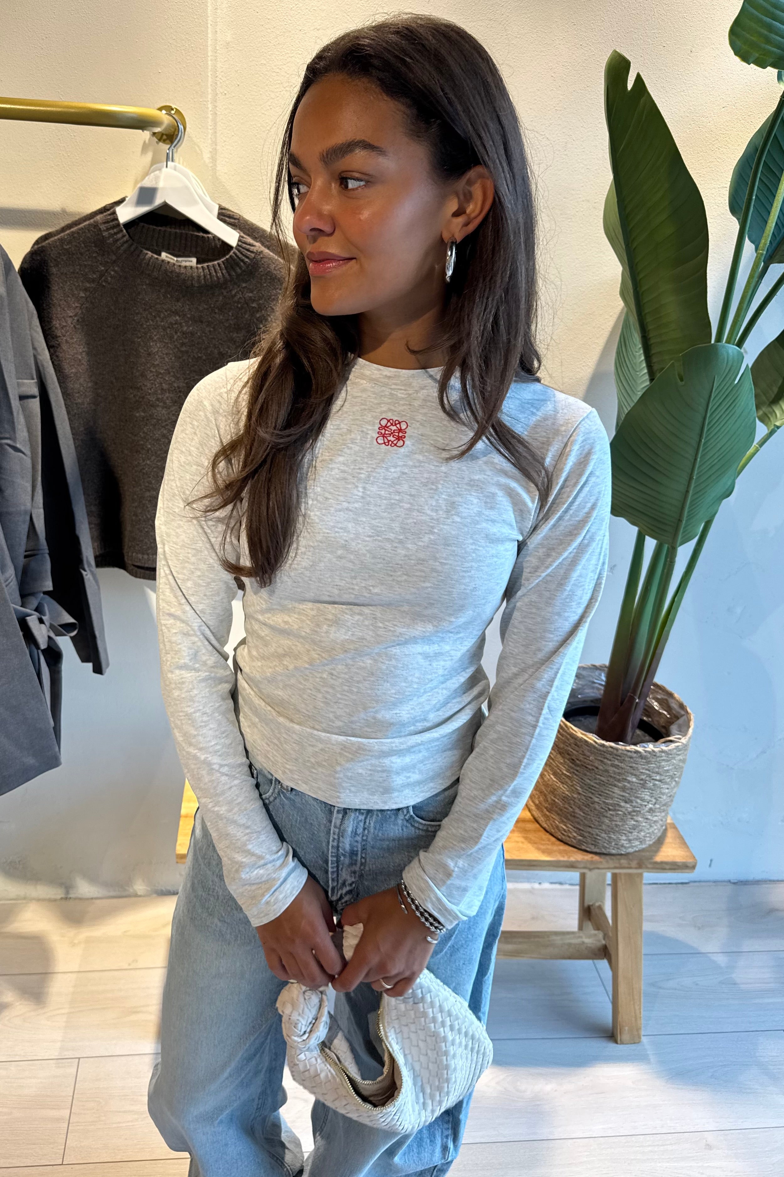 Basic grey longsleevep